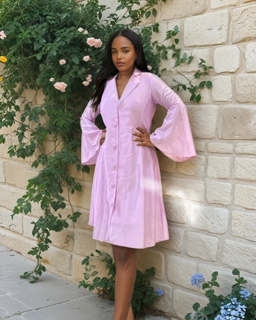 Lilac Radiance Panel Dress